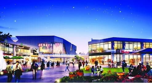 南京仙林金鹰购物中心A、B馆主体结构正式封