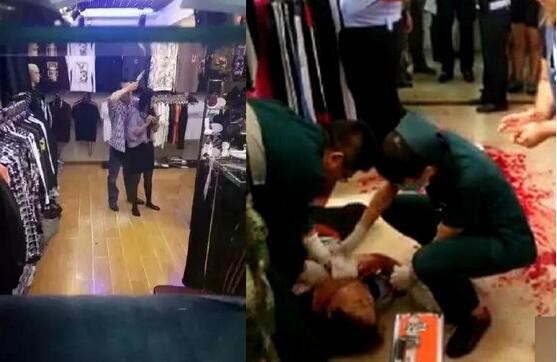 大连开发区新玛特一男子持刀杀人并劫持人质